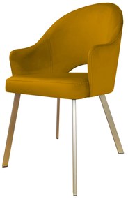 Krzesło obrotowe Velvet podstawa Profil złota MG15