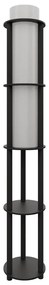 Lampa stojąca z półkami NOTO 1xE27/40W/230V czarna