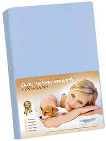 Prześcieradło Bellatex Jersey z elastanemniebieskie, 120 x 200 cm, 120 x 200 cm
