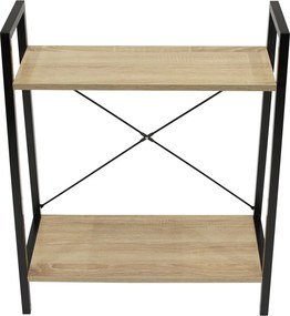 Niski regał stojący w stylu loft Cilyan S czarny