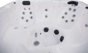 JACUZZI OGRODOWE PREMIUM WANNA  SPA 5-OSOBOWA WHITE OBUDOWA BROWN 195x195 CM