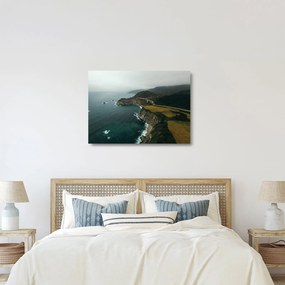 Obraz na szkle - Klif w oceanie (70x50 cm)
