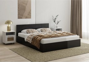 Łóżko drewniane z materacem AVI 120x200cm w kolorze czarnym