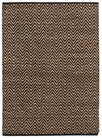 Czarno-naturalny dywan 120x170 cm Zigzag – douceur d'intérieur