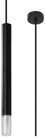 Czarna punktowa lampa wisząca tuba - S159 T9-H59
