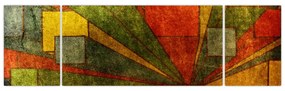 Obraz abstrakcji geometrycznej (170x50 cm)