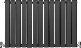 Grzejniki panelowe designerskie, antracytowo-szare, 600 mm x 910 mm