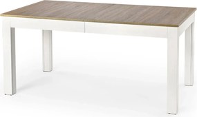 Stół rozkładany - biały + dąb sonoma T6-Z66