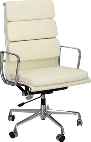 Fotel biurowy CH2191T skóra chrom