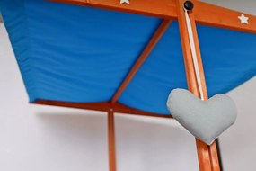 Niebieska piaskownica z daszkiem i ławeczkami - Trisem