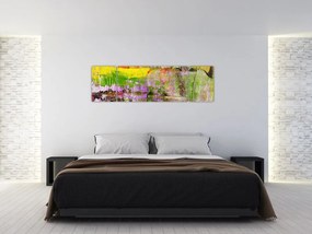 Obraz abstrakcji - malarstwo (170x50 cm)