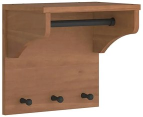Mały wieszak ścienny drewno orzechowe W3-G79