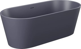 Wanna wolnostojąca owalna - 255 l - 159 x 74 x 56 cm - Niebieski mat - Akryl - LUZECA