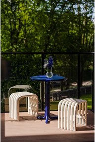 Beżowe metalowe krzesło ogrodowe Nokk – noo.ma