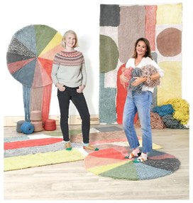 Wełniany dywan dziecięcy tkany ręcznie odpowiedni do prania ø120 cm Pie Chart – Lorena Canals