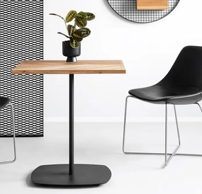 Stół na jednej nodze w stylu loftowym Oval 80sq