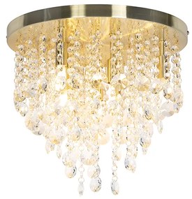 Klasyczna lampa sufitowa złoto/mosiądz 35 cm - Medusa ArtDeco Oswietlenie wewnetrzne