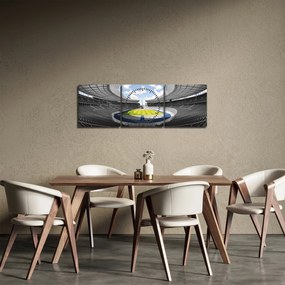 Obraz - stadion piłkarski (z zegarem) (90x30 cm)