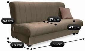 Beżowa sofa rozkładana K1-L14