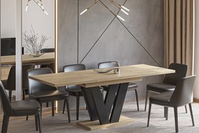 Stół z nogami w kształcie litery V Lara rozkładany od 130 do 210 cm