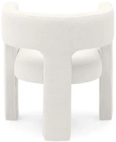 Biały designerski fotel ALPAH B