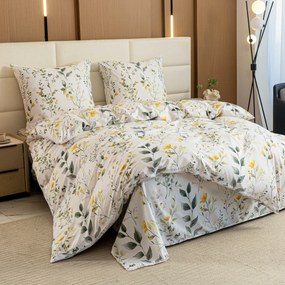 PrzytulneMieszkanie.pl PrzytulneMieszkanie.pl Pościel z mikrofibry CITRUS GARDEN białe Rozmiar pościeli: 2 szt 70 x 90 cm | 200 x 220 cm