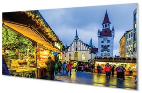 Obraz na szkle Niemcy Stary rynek święta