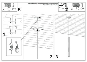 Czarna lampa wisząca Nice Lamps Fideus Single