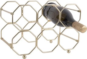 Stojak na wino HONEYCOMB, na 6 butelek, 31 x 22 x 16,5 cm