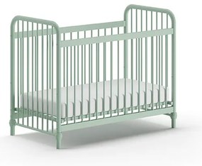 Zielone metalowe łóżeczko 60x120 cm BRONXX – Vipack