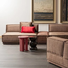 Okrągły stolik z połyskiem ø 40 cm Orivo – WOOOD