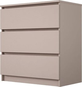 Komoda: 3 szuflady, karmelowa, 70 x 79 x 39 cm