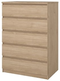 Komoda w dekorze dębu w naturalnym kolorze 77x111x50 cm Naia – Tvilum