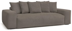 Szarobrązowa sztruksowa sofa 280 cm Voltaire – Bobochic Paris