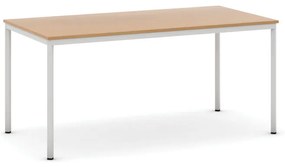 Stół jadalniany, 160x80 cm, szara podstawa, buk