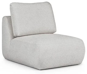 Jasnoszary fotel z materiału bouclé Mirel – Rodier