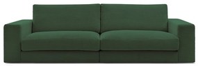 Ciemnozielona sztruksowa sofa 274 cm Leonard – Bobochic Paris