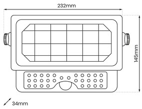 Naświetlacz Solarny Epad 5W 500lm 4000K, lampa solarna