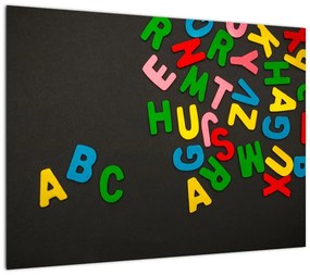 Obraz - kolorowe litery (70x50 cm)