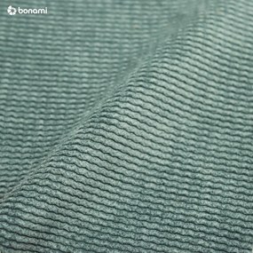 Turkusowa sztruksowa rozkładana/ze schowkiem sofa 215 cm Bjork – Bonami Selection
