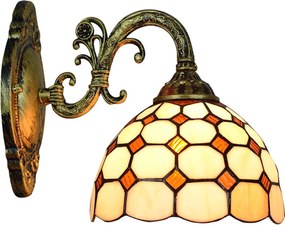 Brilagi - Tiffany witrażowy kinkiet DORAN 1xE27/40W/230V