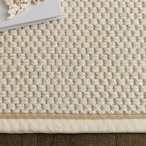 Kremowy dywan z mieszanki wełny dwustronny/tkany ręcznie 160x240 cm Korra Double Loop – Asiatic Carpets