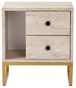 Stolik nocny Glimmer Travertine