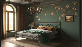 Łóżko metalowe Milena ze stelażem