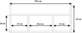 Czarna Minimalistyczna Półka Wisząca Vomas 4X