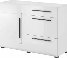 Komoda TULSA 1D3S 120 biała połysk