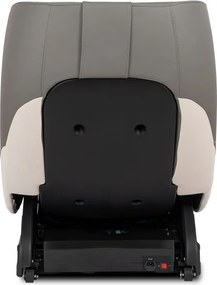 Fotel Masujący VX MAX Wypoczynkowy Relaksacyjny Szary Ekoskóra Nowoczesny