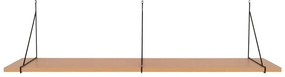 Półka w dekorze jesionu w naturalnym kolorze 120 cm Chiba – House Nordic