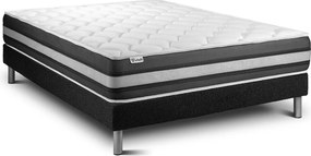 lózka z materacem VITAL SPRING ZEN 135 x 200 cm Rama lózka Czarny