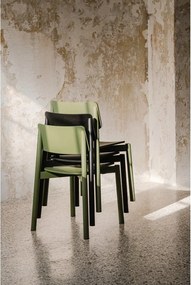 Zielone krzesło sztaplowane Wem – noo.ma